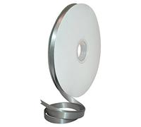 Morex Ribbon 08809/00-012 Double Face Satin Ribbon 3/8" X 100 YD Silver Ribbon for Gift Wrapping, Birthday Gift Cards, Satin Dress for Women, Silk Ribbons for Crafts, Wedding Gifts for Couple