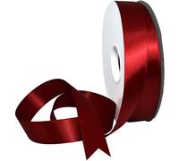 Morex Ribbon 08822/50-789 Double Face Satin Ribbon 7/8" X 50 YD Sherry Ribbon for Gift Wrapping, Birthday Gift Cards, Satin Dress for Women, Silk Ribbons for Crafts, Wedding Gifts for Couple
