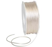 Morex Ribbon 1305144004 Satin Cord, Ivory, 1/8" X 144 yd