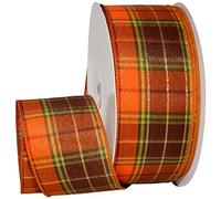 Morex Ribbon 7393 Fall Harvest Fall Harvest Ribbon, Orange, 2-1/2" x 50 yd