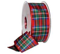 Morex Ribbon 975 Edinburgh, 1.5 inches by 27 Yards, Royal Stewart Tartan