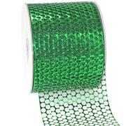 Morex Ribbon Chicago Poly Honeycomb Ribbon, 3-1/4 inch by 50 Yards, Green