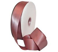 Morex Ribbon Double Face Satin Ribbon 1.5" X 100 YD Rosy Mauve Ribbon for Gift Wrapping, Birthday Gift Cards, Satin Dress for Women, Silk Ribbons for Crafts, Wedding Gifts for Couple
