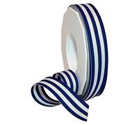 Morex Ribbon Grosgrain Stripes Ribbon, 7/8" by 20 yd, Royal Blue