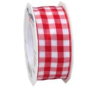 Morex Ribbon Karo Wired Ribbon for Crafting, 1-12-Inch by 22-Yard, Red