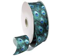 Morex Ribbon Plume Ribbon, 1-1/2" by 25-Yards, Peacock Blue