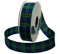 Morex Ribbon Ribbon, Polyester, Black Watch, 1 Inch by 27 Yards