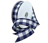 Morex Ribbon Ribbon, Polyester, Navy Blue, 1.5" x 50 Yards