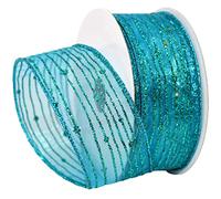 Morex Ribbon Twinkling Ribbon, 1.5" x 10 Yd, Turquoise