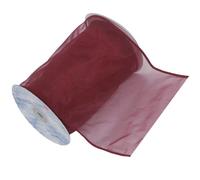 Morex Ribbon Wired 6-Inch Chiffon Ribbon with 10-Yard Spool, Burgundy