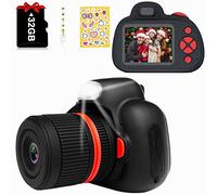 MOREXINYA Digital Camera for Kids 3-8 Years Old Birthday Toy for Girls and Boys 2.4 Inch IPS Display Video Camera with Flash (Black)
