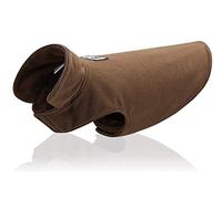 Morezi Cozy Fleece Dog Coats Puppy Clothes Elastic Belly Vest Waistcoat Winter Warm Jacket Reversible Dog Coat for Small Medium Large Dogs - Brown - M