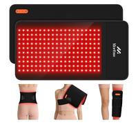 Morfone Cordless Red Light Pad, 24" x 12" Large Size Portable Infrared Light Belt for Body with Controller/Timer (660nm & 850nm), for Legs, Back, Waist, Shoulders