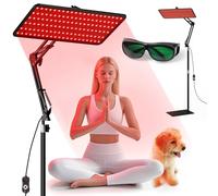 Morfone Red Light Therapy Lamp for Body Face - Tri-Wavelength (660nm, 850nm, 940nm) Infrared Light Lamp Large Panel with Adjustable Stand, Protective Glasses for Home Use, Gift for Women Girls