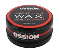 Morfose Ossion Hair Styling Wax 150ml- Shine Look, Edge Control for Men & Women, Developed by Barbers - Hair Wax, Hair Powder, Pomade & Clay for Styling (150 ml, Mega Hold)
