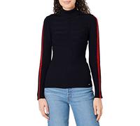 Morgan 182-Mentoi.n Woman Pullover Sweater, Marine/Rouge, XS