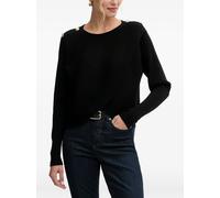Morgan button-details ribbed sweater - Black S-L