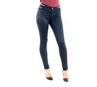Morgan Coated Slim Trousers, Blue, UK 6