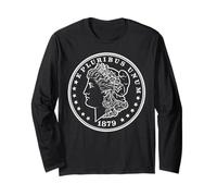 Morgan Dollar 1879 Coin Collector Numismatics USA Coinage Long Sleeve T-Shirt