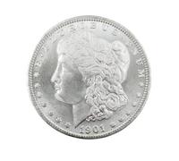 Morgan Dollar 1901 1 Dollar Old Coins Us Coins For Collectors(Gift: One Random eagle rare Coin, Two Coins Received)
