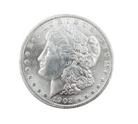 Morgan Dollar 1902 1 Dollar Old Coins Us Coins For Collectors(Gift: One Random eagle rare Coin, Two Coins Received) Individual Coins