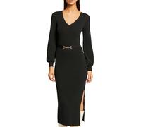 Morgan Dress Long Sweater Adjusted to Black Ornament S