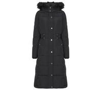 Long Hooded Padded Jacket Black