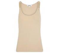 Morgan Embellished Strappy Tank Top, Beige