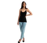 Morgan Embellished Strappy Tank Top, Black, UK 4