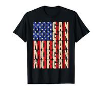 Morgan First Name Boy Men American Flag Vintage Style USA T-Shirt