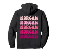Morgan First Name Minimalist Design Pullover Hoodie