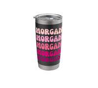 Morgan First Name Minimalist Design Stainless Steel Insulated Tumbler