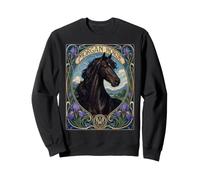 Morgan Horse Art Nouveau Equestrian Design Sweatshirt