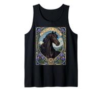 Morgan Horse Art Nouveau Equestrian Design Tank Top