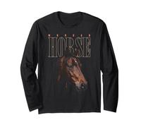 Morgan Horse Face Farm Cattle Animal Horse Long Sleeve T-Shirt