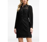 Morgan lace buttoned mini dress - Black 38-40-42-44