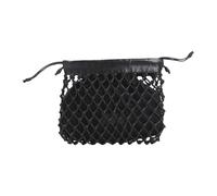 Morgan Leather Macramé Small Pouch - female - The Frankie Shop - Bucket Bags - Black - ONE SIZE - Bags ONE SIZE