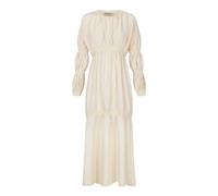 Morgan, linen and silk ivory dress, female, Cortana, Midi Dresses, Beige, S, Dresses S