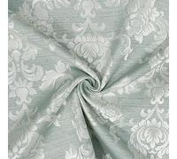 Morgan Luxury Jacquard Floral Damask Curtain Cushion Fabric Roman Blind Material - Half Metre (50cm x 140cm) (Duck Egg)