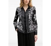 Morgan paisley-print long-sleeve shirt - Black 34-36-38