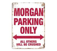 Morgan Parking Only - Small Sticky Pads | Printed Metal Wall Sign Plaque