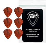 Morgan Picks Ken Hammer Plectrum - Signature Guitar Pick with Ergonomic Design - Guitar Picks in Red/Black - Guitar Pick Developed with Ken Hammer - Handmade in Denmark