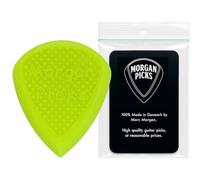 Morgan Picks MS1 Plectrum - Standard Size Guitar Pick in Bright Yellow - Guitar Picks with Strong Grip & Clear Control - Guitar Pick - Made in Denmark