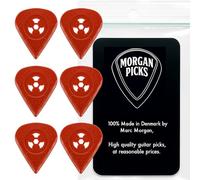 Morgan Picks Pretty Maids Guitar Pick - Signature Ken Hammer Plectrum - Red Delrin Guitar Pick - Handmade in Denmark