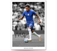 Morgan Rogers Signed Photo Poster A4/A3 Print Picture Display Framed Autograph Memorabilia for Football Fans Gift West London Blues England