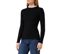 Morgan Women's Pull détail col victorien MLOU Pullover Sweater, Black, XS