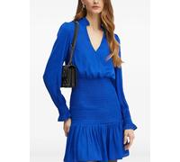Morgan ruffled smocked dress - Blue 44