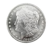 Morgan Silver Dollar 1882 1 Dollar Old Coins Us Coins For Collectors(Gift: One Random Eagle Rare Coin, Two Coins Received) Individual Coins