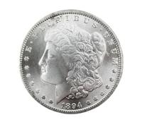 Morgan Silver Dollar 1894 1 Dollar Old Coins Us Coins For Collectors(Gift: One Random Eagle Rare Coin, Two Coins Received) Individual Coins