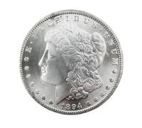 Morgan Silver Dollar 1894 1 Dollar Old Coins Us Coins For Collectors(Gift: One Random Eagle Rare Coin, Two Coins Received) Individual Coins